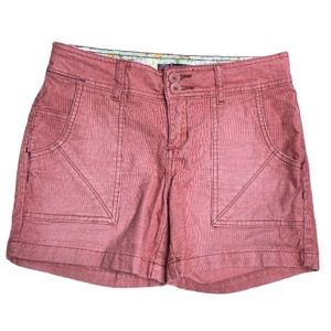 Prana salmon corduroy shorts size 4